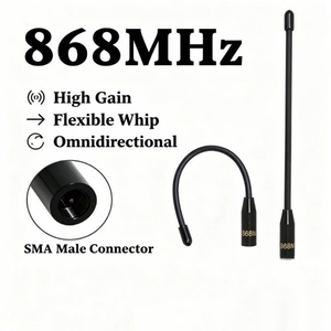 Antenne LoRa flexible 868 MHz avec connecteur SMA, faible VSWR, gain élevé 10 dBi, polarisation verticale omnidirectionnelle, extérieure, pour passerelle IoT - Product Image 1