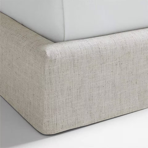Lits king modernes avec tissu d'art en <span class=keywords><strong>lin</strong></span> Lits rembourrés de haute qualité, faciles à enlever et lavables en machine Utilisation en intérieur - Product Image 5