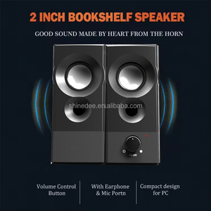 Oem mua sắm trực tuyến bán buôn Home Powered Hệ thống âm thanh máy tính để bàn PC Máy tính chơi game USB & AUX Nhỏ 2.0 Loa kỹ thuật số - Product Image 2