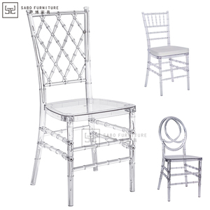 Sillas Chiavari de Resina Plástica Transparente Portátiles al por Mayor, Sillas Acrílicas Transparentes Apilables para Eventos, Fiestas, Hoteles, Banquetes, Bodas - Product Image 6