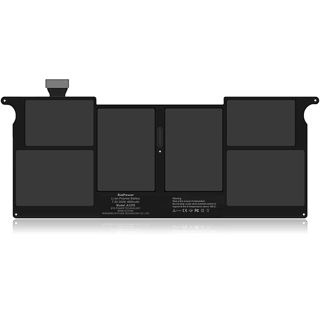 Factory Price A1375 Replacement Laptop Battery for Apple MacBook Air Late 2010 11 Inch A1370 EMC 2393 11\" A1370 36.4WH in Stock