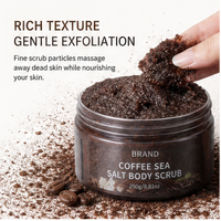 Gommage corporel au café et au lait de coco - Nettoyant corporel exfoliant hydratant et nourrissant en forme de pâte