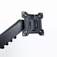Support d'écran d'ordinateur ergonomique en fer recouvert de plastique avec pince réglable à 90 degrés, support LCD en stock