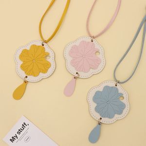 Exquisite Lotus Leaf Leather Pendant Handmade Bag Charm Keychain Birthday Wedding Souvenir Gift for Ladies - Product Image 4
