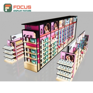 Custom Wig Display Counter Glass Top Lockable Drawer Multi <b>Shelf</b> Hair Store Display Counter Cabinet Unit - Product Image 4