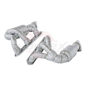 Colectores de escape con protección térmica Vortex compatibles con Porsche 987.1 Boxster Cayman 2.7 Performance Racing Manifold - Product Image 2
