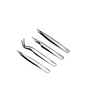 Pince à épiler pour cils ASAP Mini Slant Extension, rose fluo, en acier inoxydable, durable, pointe lisse de 10 mm, qualité durable - Product Image 5