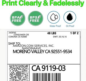 4*6 pulgadas 100*150 etiqueta adhesiva de envío térmica papel térmico etiqueta adhesiva térmica pila de etiquetas (3000 piezas por pila) - Product Image 3