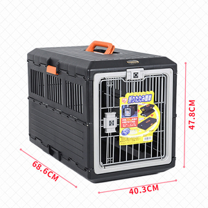 Folding Transport Box Cage Transport Cage 2 Doors For Dogs And Cats