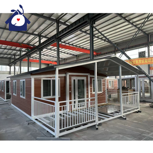 Casa contenedor plegable expandible de acero ligero de lujo, casa modular prefabricada, casa pequeña, Villa - Product Image 3