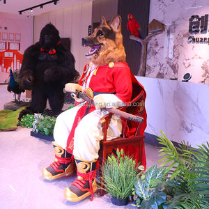 थीम पार्क और संग्रहालयों के लिए वेशभूषा के साथ कस्टम एनिमैटोनिक पशु चरित्र भेड़िया - Product Image 4