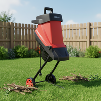 Broyeur de Jardin Silencieux à Lames Réversibles 2400W avec Sac de Collecte 50L – Vente en Gros Usine