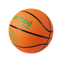 Balones de Baloncesto Clásicos Personalizados de la Marca Meersee, Balones de Baloncesto Naranja Promocionales