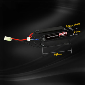 <span class=keywords><strong>EBUY</strong></span> 800/1000/1200/1300mAh 25C 3S Artículo 2 11,1 V batería de litio recargable Airsoft batería de pistola - Product Image 5