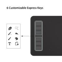 Tableta Gráfica Huion Inspiroy H640P 2021 de 6*4 Pulgadas para Conexión a PC y Teléfono, para Enseñanza en Línea y Dibujo