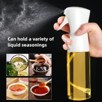 Botella de Spray para Aceite de Cocina, Recipiente de Vidrio a Prueba de Fugas para Salsa de Soya, Vinagre, Condimento, Aceite Comestible - Tanque de Aceite para Cocina
