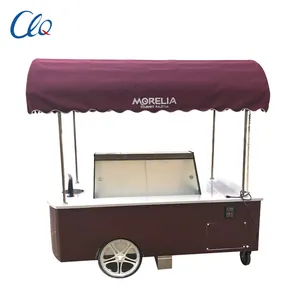 Điện Thoại Di Động Tủ Đông Cứng Ice Cream Cart Máy Showcase Tủ Đông Cho Ice Cream