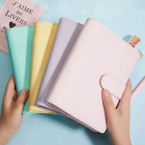 Carnet A5 pour étudiantes, motif cœur, tendance, couleurs variées, couverture rigide spirale, pages détachables, format A6 - Product Image 1