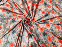 Tissu satiné 100% polyester imprimé lisse multicolore pour filles, couture, bricolage, artisanat, robe de mariée, léger, doux, brillant, créatif
