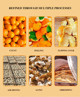 Kulit Jeruk Keprok Kering Alami 100% Berkualitas Tinggi, Grade Makanan Pertama, Kulit Jeruk Kering, Teh Herbal Kering Chen Pi