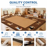 Meistverkaufter Niedlicher Hundemotiv-Kinderteppich Großer Waschbarer Welpen-Muster-Teppich Rutschfester Kinderzimmer-Bodenteppich für Babyzimmer-Dekoration