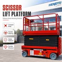 Plateforme de travail aérienne mobile électrique à ciseaux autopropulsée, hauteur maximale 10m, capacité de charge 320kg, fabricant OEM