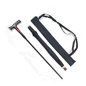 Canne de marche <span class=keywords><strong>parapluie</strong></span> pour homme âgé avec poignée et corne, style élégant - Product Image 4