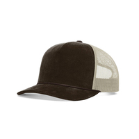 Gorra Trucker de Pana de Alta Calidad 930 Mesh con Logotipo Personalizado, Diseño de 5 Paneles, Detalle de Cuerda, Moda Deportiva, Ciclismo, Aire Libre, Playa, Casual