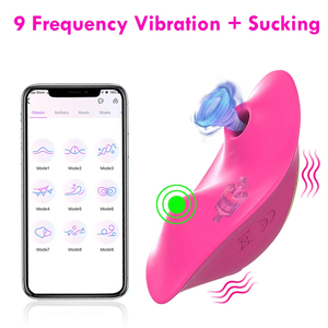 APP Télécommande 9 Aspiration Mode de Vibration Femelle Portable Vibrant Masseur Culotte Femmes Vibrateur <span class=keywords><strong>Avec</strong></span> Téton Clitoridien Sucer - Product Image 2