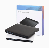 Brushed Finish External USB CD/DVD Optical Drive-Portable Plug & Play for Laptop/Desktop Computers