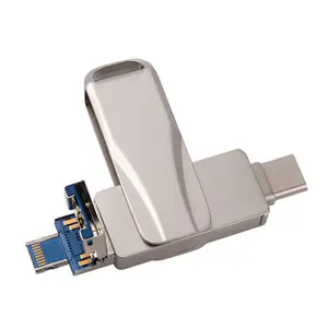 Flash Drive USB 3.0 untuk Iphone, kilat Usb mikro typ-c Otg untuk Iphone Ipad Android