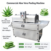 Machine à peler l'aloe vera de qualité industrielle, machine à laver et à peler l'aloe vera