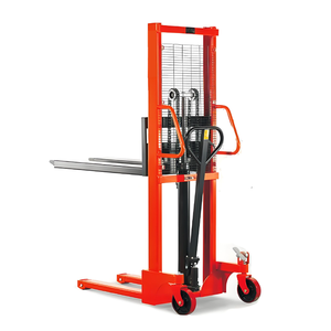 Idraulico mano Pallet Stacker doppio albero manuale carrello elevatore Stacker con <span class=keywords><strong>Mini</strong></span> Pallet per il magazzino e lo stoccaggio - Product Image 3