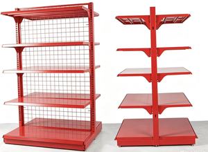 Estantería Góndola Perforada de Doble Cara para Supermercado, Multifuncional, Fabricada con Materiales Metálicos de Acero Duradero - Product Image 5