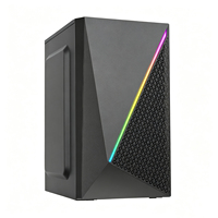 Boîtier PC Gaming OEM Personnalisé en Gros, Façade en Maille, Tour Micro ATX en Acier SPCC, Support Alimentation ATX, Châssis de Bureau en Stock Meway