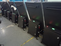 Kiosque d'affichage numérique portable extérieur alimenté par batterie, écran LCD 43 pouces, affichage numérique de poster