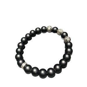 Pulsera <span class=keywords><strong>Croton</strong></span> Obsidian de la nueva colección otoño 2025, original de fábrica, con accesorios metálicos y cuentas cruzadas retro - Product Image 5