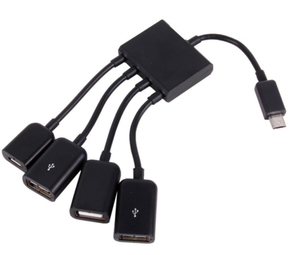 หัวต่อไมโคร USB <span class=keywords><strong>OTG</strong></span> ฮับ4พอร์ต,Spliter สำหรับสมาร์ทโฟนคอมพิวเตอร์แล็ปท็อปแท็บเล็ตพีซี<span class=keywords><strong>ชาร์จ</strong></span><span class=keywords><strong>ไฟ</strong></span>สาย USB ฮับอเนกประสงค์ - Product Image 3