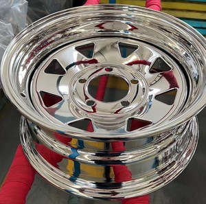 Jante de <span class=keywords><strong>remorque</strong></span> en acier pleine grandeur, universelle, modifiée, de rechange pour camping-car, camion de restauration, véhicule d'ingénierie - Product Image 6