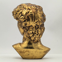 Statue de David en résine antique personnalisée, sculpture vintage en bronze, figurine grecque