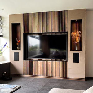 <span class=keywords><strong>Mur</strong></span> insonorisé en laine de bois, panneaux acoustiques pour le cinéma - Product Image 1