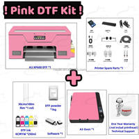 Gran oferta de impresora Haolic DTF Pink Digital xp600 Head A3 DTF impresora de película para impresión de camisetas todo en uno película de transferencia de calor para mascotas