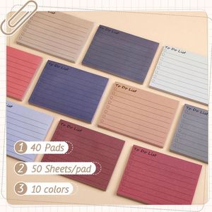 Bloc-notes adhésif haute adhérence, coloré, portable, planificateur quotidien pour étudiants, logo personnalisé pour entreprises, vente en gros - Product Image 3
