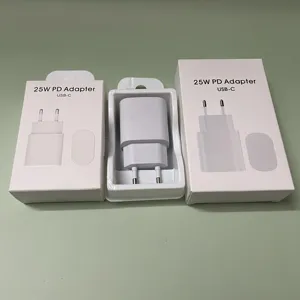 2024 슈퍼 고속 충전 25w 타입 C Pd 고속 충전기 25W 빠른 USB C 타입 C 케이블 삼성 갤럭시 노트 10 S21