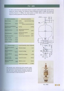Soldador de alta frecuencia Electrón Cerámica <span class=keywords><strong>Componentes</strong></span> electrónicos Tubos transmisores Tubo de oscilación Triodo de vidrio 6T51 - Product Image 3