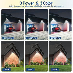 Outdoor Square Aluminum Street Wall <b>Light</b> Polycarbonate for 5-Year Warranty High Brightness 40W/60W/80W <b>LED</b> <b>Motion</b> - Product Image 2
