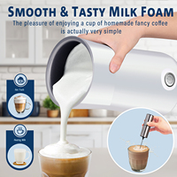 Mousseur à lait écologique portable, mousseur à lait automatique pour café, pour une utilisation au bureau