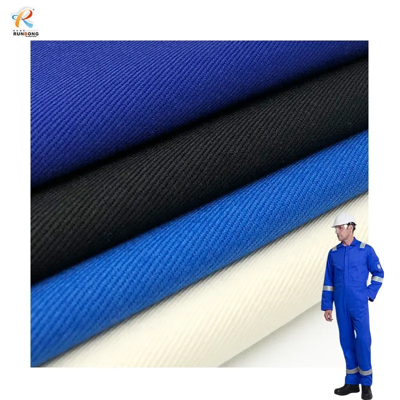 Rundong Zulieferer Industrie Arbeits kleidung Uniform 150cm 270gsm 100% Baumwolle gebürstet Twill Stoff