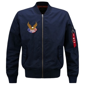 Giacca da Varsity in Nylon ricamata con Logo personalizzato a 2024 primavera per uomo colletto con paracadute stile servizio di alta moda per l'inverno - Product Image 4