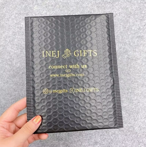 Bán buôn tùy chỉnh độn phong bì in Matte bong bóng màu đen bưu phẩm với logo - Product Image 4